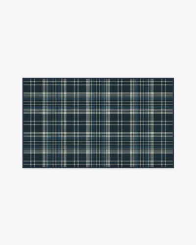 Ruggable Dress Stewart Tartan Navy Flatwoven Rug In Blue