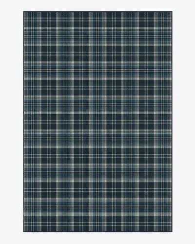 Ruggable Dress Stewart Tartan Navy Flatwoven Rug In Blue