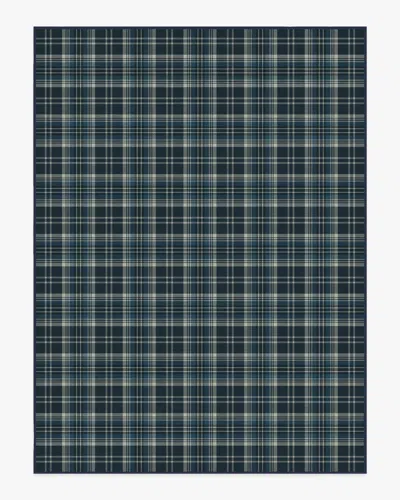 Ruggable Dress Stewart Tartan Navy Flatwoven Rug In Blue