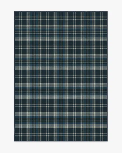 Ruggable Dress Stewart Tartan Navy Flatwoven Rug In Blue