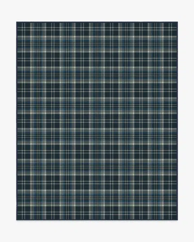 Ruggable Dress Stewart Tartan Navy Flatwoven Rug In Blue