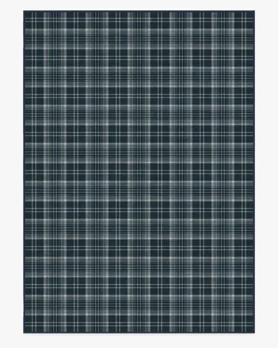 Ruggable Dress Stewart Tartan Navy Flatwoven Rug In Blue