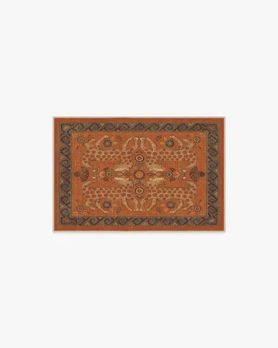 Ruggable Eartha Terracotta Flatwoven Rug By Justina Blakeney In Brown