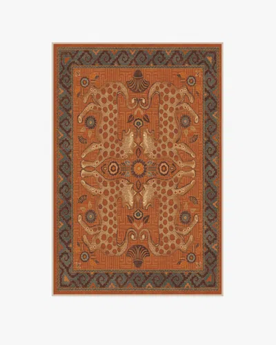 Ruggable Eartha Terracotta Flatwoven Rug By Justina Blakeney In Brown
