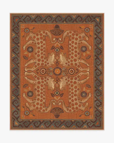 Ruggable Eartha Terracotta Flatwoven Rug By Justina Blakeney In Brown