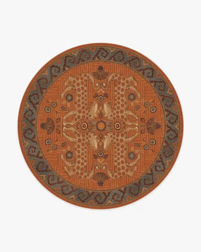 Ruggable Eartha Terracotta Flatwoven Rug By Justina Blakeney In Brown