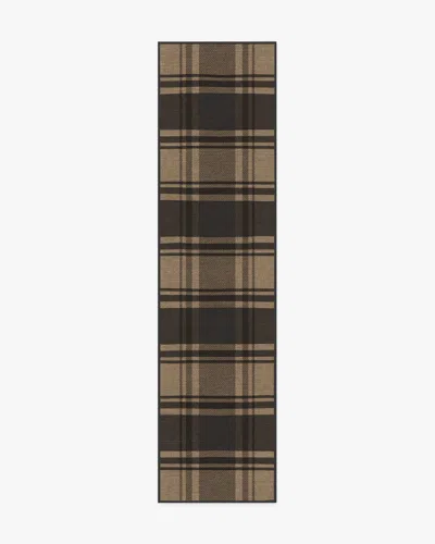 Ruggable Easton Plaid Charcoal & Natural Flatwoven Rug In Multi