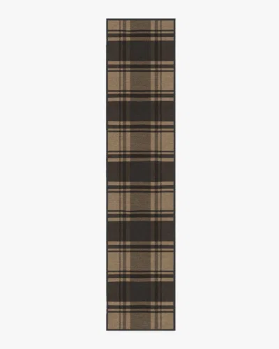 Ruggable Easton Plaid Charcoal & Natural Flatwoven Rug In Multi