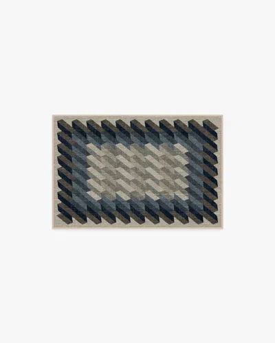 Ruggable Echo Charcoal Flatwoven Rug In Gray