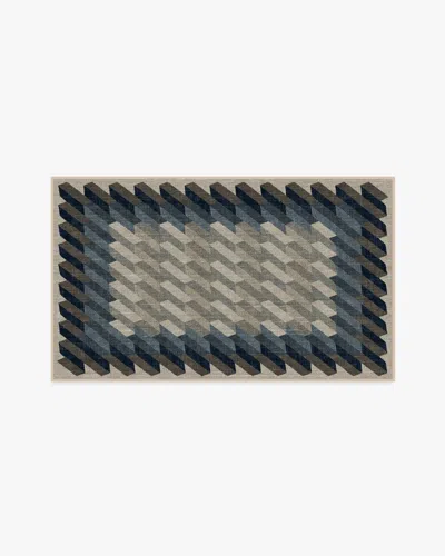 Ruggable Echo Charcoal Flatwoven Rug In Gray