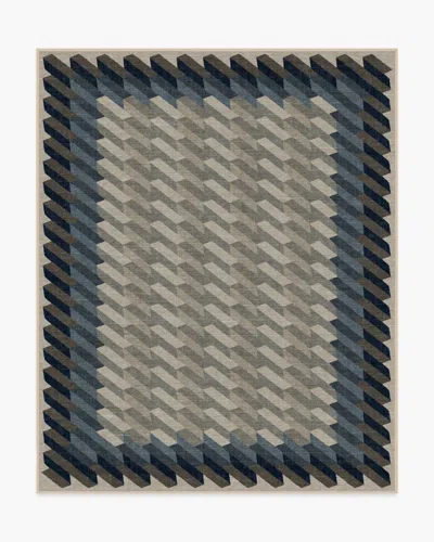 Ruggable Echo Charcoal Flatwoven Rug In Gray