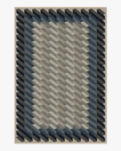 Ruggable Echo Charcoal Flatwoven Rug In Blue