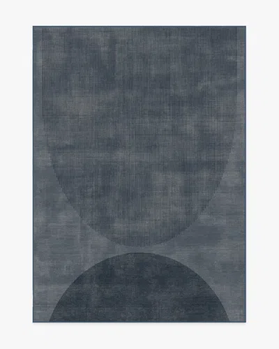 Ruggable Eclipse Navy Flatwoven Rug In Pink