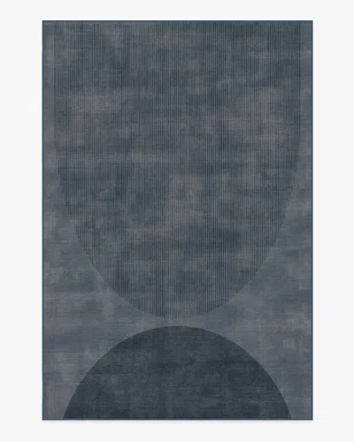 Ruggable Eclipse Navy Flatwoven Rug In Brown