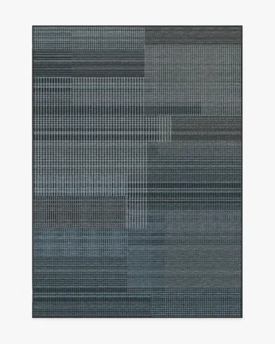 Ruggable Eira Charcoal Flatwoven Rug In Blue