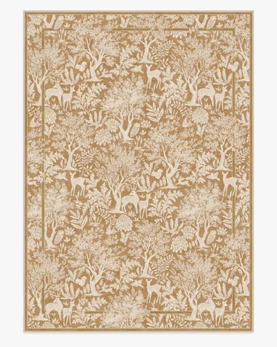 Ruggable Elowen Ochre Flatwoven Rug In Brown