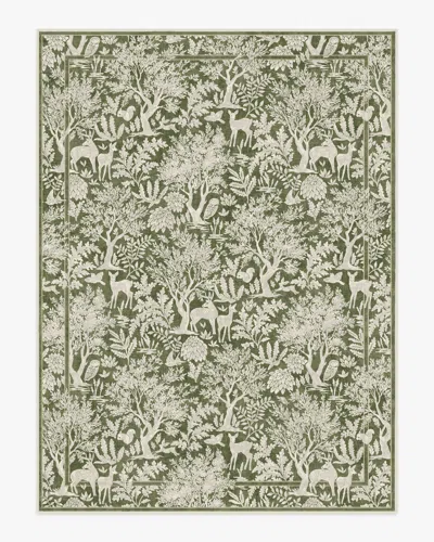 Ruggable Elowen Olive Flatwoven Rug In Gray