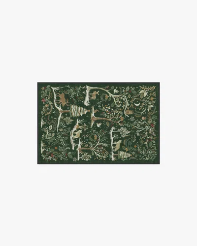Ruggable Elwood Forest Green Flatwoven Rug