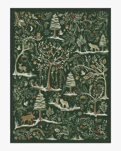 Ruggable Elwood Forest Green Flatwoven Rug