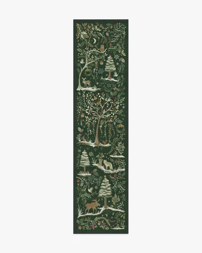 Ruggable Elwood Forest Green Flatwoven Rug