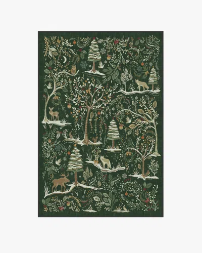 Ruggable Elwood Forest Green Flatwoven Rug
