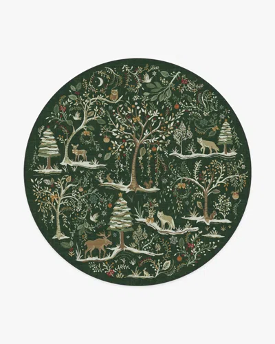 Ruggable Elwood Forest Green Flatwoven Rug
