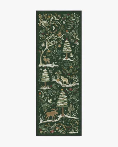 Ruggable Elwood Forest Green Flatwoven Rug