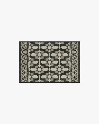 Ruggable Emir Black & Ivory Flatwoven Rug By Martyn Lawrence Bullard
