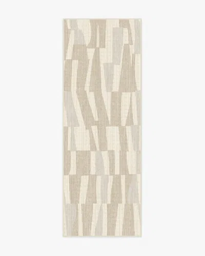 Ruggable Enzo Beige & Ivory Flatwoven Rug In Brown