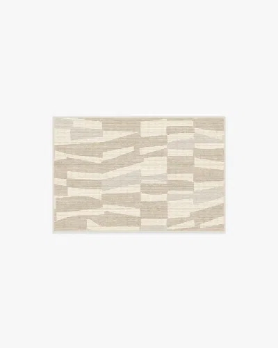 Ruggable Enzo Beige & Ivory Flatwoven Rug In Brown