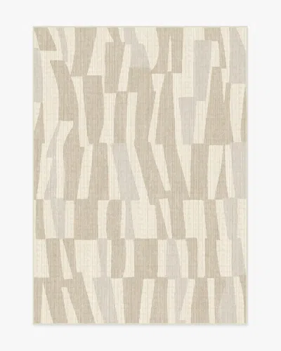 Ruggable Enzo Beige & Ivory Flatwoven Rug In Brown