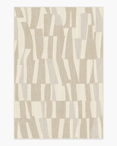 Ruggable Enzo Beige & Ivory Flatwoven Rug In Brown