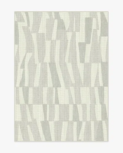 Ruggable Enzo Soft Grey Flatwoven Rug In Green