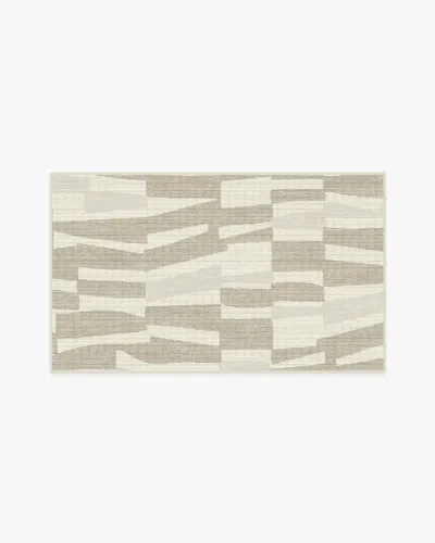 Ruggable Enzo Taupe & Natural Flatwoven Rug In Brown