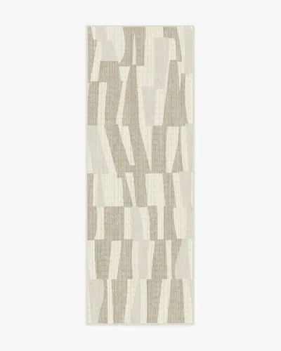 Ruggable Enzo Taupe & Natural Flatwoven Rug In Brown