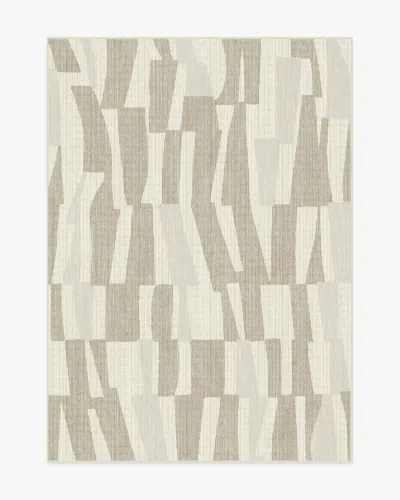 Ruggable Enzo Taupe & Natural Flatwoven Rug In Brown