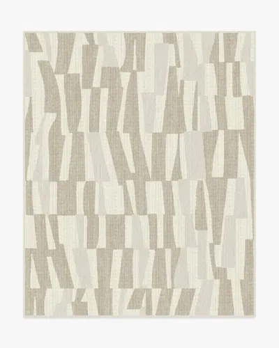 Ruggable Enzo Taupe & Natural Flatwoven Rug In Brown
