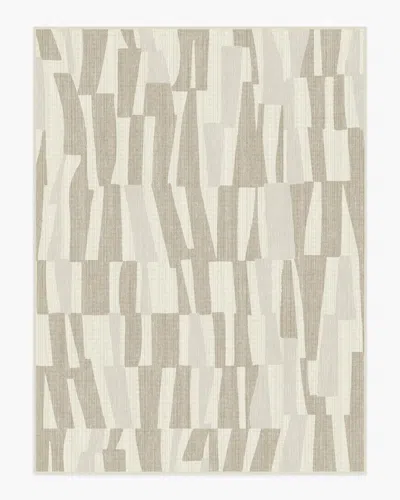 Ruggable Enzo Taupe & Natural Flatwoven Rug In Brown