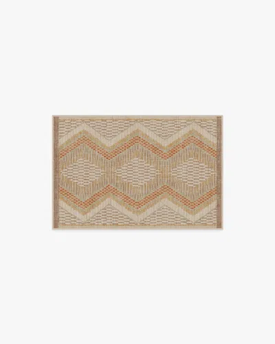 Ruggable Etta Natural & Terra Flatwoven Rug By Justina Blakeney In Brown