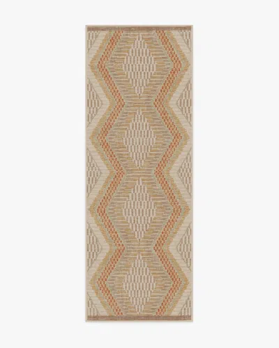 Ruggable Etta Natural & Terra Flatwoven Rug By Justina Blakeney In Brown