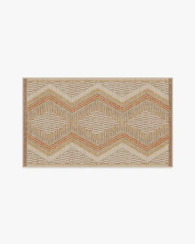 Ruggable Etta Natural & Terra Flatwoven Rug By Justina Blakeney In Brown