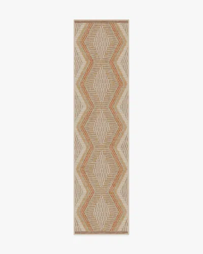 Ruggable Etta Natural & Terra Flatwoven Rug By Justina Blakeney In Brown