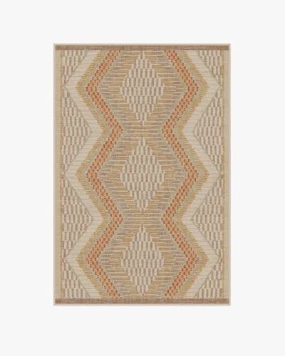 Ruggable Etta Natural & Terra Flatwoven Rug By Justina Blakeney In Brown