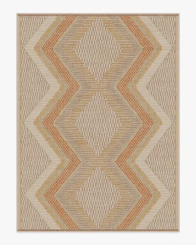 Ruggable Etta Natural & Terra Flatwoven Rug By Justina Blakeney In Brown