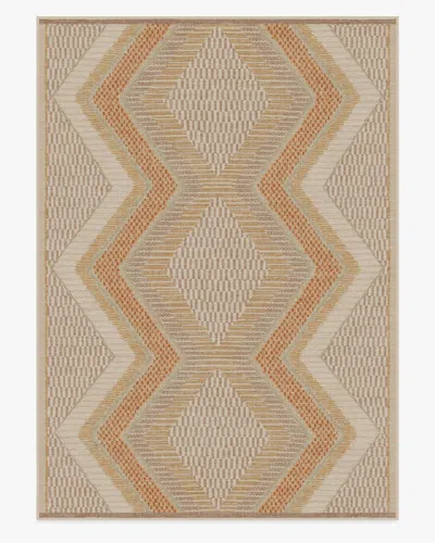 Ruggable Etta Natural & Terra Flatwoven Rug By Justina Blakeney In Brown