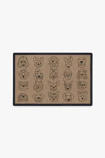 Ruggable Fashion Faux Washable Doormat In Brown