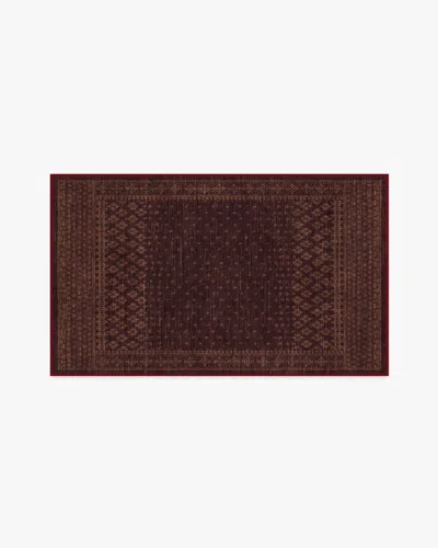 Ruggable Fernanda Burgundy Flatwoven Rug In Multi