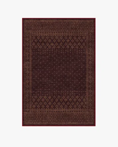 Ruggable Fernanda Burgundy Flatwoven Rug In Multi