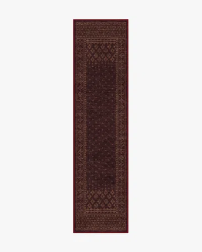 Ruggable Fernanda Burgundy Flatwoven Rug In Multi