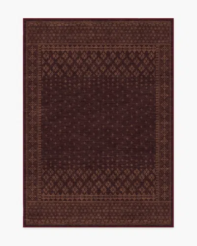 Ruggable Fernanda Burgundy Flatwoven Rug In Multi